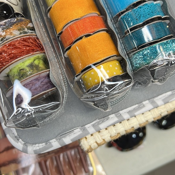 Paper Studio71 Spools of Assorted Ribbons Plus Storage Case ( MOST ARE NOT USED) - Picture 9 of 11